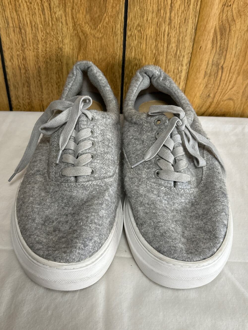 206 Collective Mark Men's Gray Lace-Up Sneakers Size 11 Casual Comfort Fabric